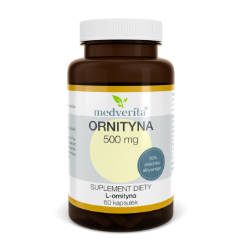 Ornityna,Medverita 500 mg, 60 kapsułek